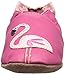 Robeez Pink The Flamingo Soft Sole Crib Shoe (Infant), Hot Pink, 12-18 Months M US