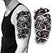 3D New Man's Half Sleeve Arm Temporary Totem Tattoo Stickers Body Art (Robot Arm)
