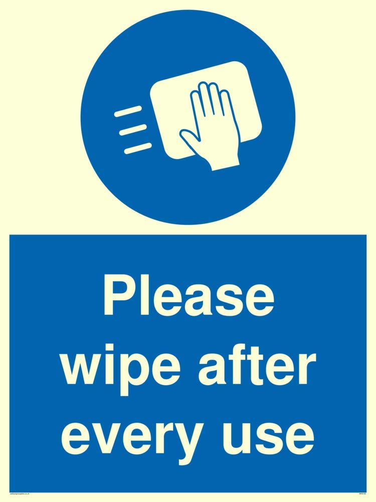 Please wipe after every use