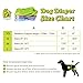 Pet Magasin® Super Absorbent Resuable Dog Diapers for Females (3-Pack) - Ideal Heat Solution, Washable Doggie Diapers for Female Dog - Perfect Doggie in Heat & Period (Solid, M (14”-19” Waist))