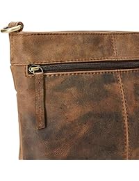 Bolso bandolera de piel de cabra pequeña vintage