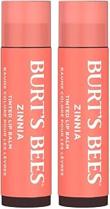 Burt's Bees 100% Natural Moisturising Tinted Lip Balm Zinnia 4.25g Pack of 2 view 1