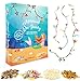 Mermaid Jewelry Making Kit for Kids - Make Your Own Beaded Pearl Mermaid Necklace Bracelet Girls Jewelry Kit - Make 15 Pieces of Sea DIY Jewelry - Girls Arts and Crafts - Girls Crafts Age 6 7 8 9 10+