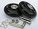 Yaphetss 1 Pair Luggage Suitcase Replacement Rubber Wheels (Style 4, 64mmx22mm)