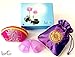 Luna Cup Menstrual Cup, 1 Small & 1 Large Period Cup with 1 Pouch 1 Zipper Case(S & L Gift Box Set)