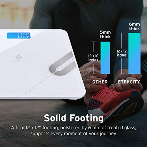Etekcity báscula digital de peso y grasa corporal, báscula