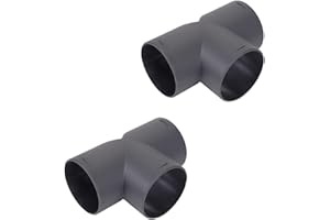 Qikaide 2-Pack T-Shape Heater Duct Tee Connector Diesel Air Heater Warm Air Hose Splitter for RV Van Boat Truck 12V & 24V Com
