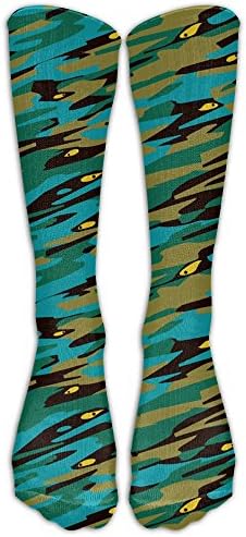 LXP FZD Land Camouflage Girls Athletic Crew Socks Popular Boot Socks Long Socks Sports High Tube Socks