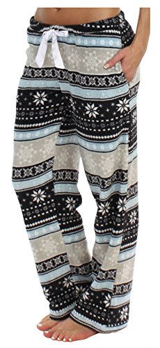 Fleece Pajama PJ Pants with Pockets 