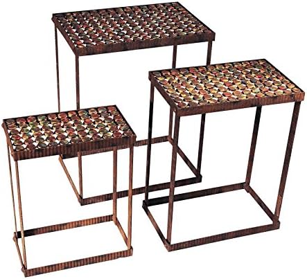 Amazon Com Madison Collection S 3 Rectangular Bottle Cap Tables