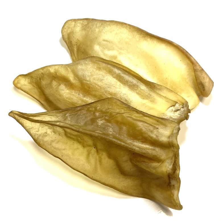 Cows Bulls Ears x 4 100% Beef 100% Natural Dog Treats Chews ( Great Alternative to Pigs Ears ) DCP