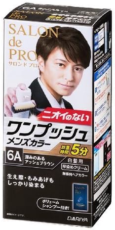 サロンドプロ ワンプッシュメンズカラー 白髪用 ６ａ 深みのあるアッシュブラウン 24