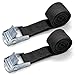 2X Lashing Straps Quick Release Buckle Backpacking Luggage Strap for Roof-top Tie Down Mounted Cargo (3.2'x1')