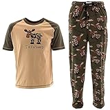 Lazy One Men's Green Moose Pajamas I'm Fatigued