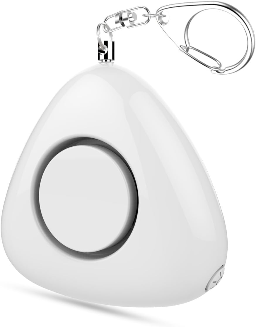 UTOPER Personal Alarm Keychain Emergency Self-Defense Siren Alarm with Flashlight SOS Safety Security Sound Alarm for Women Kids,Girls,Elder,Students(1 Pack,White)