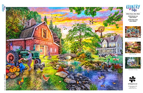 Buffalo Games - Dominic Davison - Oak Tree Farm - 1000 Piece Jigsaw Puzzle for Adults Challenging Puzzle Perfect for Game Nights - Finished Puzzle Size is 26.75 x 19.75