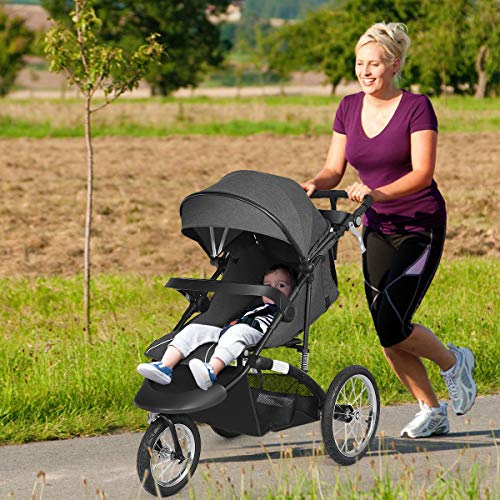BABY JOY Jogger Stroller, Lightweight Jogging Stroller, Folding