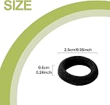 Hanyousheng 100 Pcs Small Elastic Hair Bands Black 2.5 cm Diameter view 2