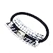 FUMUD 3PcsDesigner Fashion Elastic Rhinestone Hairtie Ponytail Holder Headband Jewelry Accessories for Women Girls Hair Band