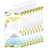 CANAGER Hanging Moisture Absorber, Fresh Scent Moistureproof Hanging Bag, Hanging Closet Dehumidifier Bags(8 packs), Moisture Absorb 12.5 oz