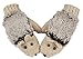 Bienvenu Winter Gloves Mittens Like Lovely Hedgehog For Women, Beige