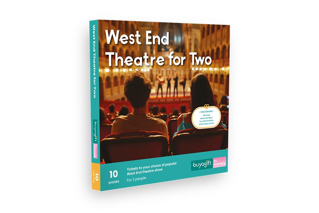 Buyagift West End Theatre Gift Experiences Box for 2 – World-Class London Shows