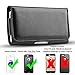 J&D Holster Compatible for iPhone 12 Pro Max/11 Pro Max/Xs Max/iPhone 8 Plus/7 Plus Holster, PU Leather Pouch Case with Belt Clip, Leather Wallet Case (Fit with Naked Phone or Slim Case on)
