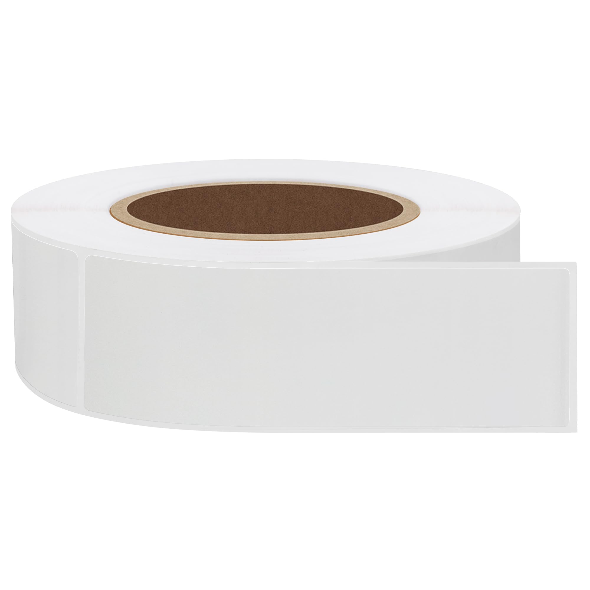 Hycodest 25x76mm Rectangle Square Crystal Clear Retail Package Seals Circle Wafer Stickers Transparent Labels 500 Per Roll