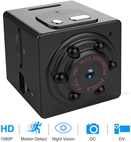 Hidden Spy Camera 1080P Portable Mini Digital Video Recorder with Night Vision, Motion Detection for Home Security Baby Cam