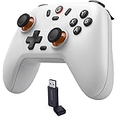 GameSir Nova Lite Wireless Controller – 2.4G & Bluetooth Gamepad for Windows PC, iPhone, Android, Switch & Steam Deck – Hall Effect Triggers, Turbo Function, Rumble Vibration - White