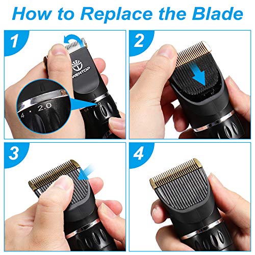 WenTop Dog Clippers 3Speed Dog Grooming Clippers Kit USB Charge Dog