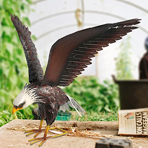 Kircust Garden Sculpture & Statue, Bald Eagle Large Outdoor Statues