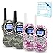 Qniglo Walkie Talkies for Kids 22 Channels Two Way Radio 3 Miles Long Range Kids Walkie Talkies, Best Gifts for 3-12 Years Kids (Camo Pink+Camo Green, 4 Pack)