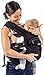 Mo+m Ergonomic Baby Carrier (Black) - Soft Structured Sling w/ Mesh Cooling Vent, Hood & Pockets