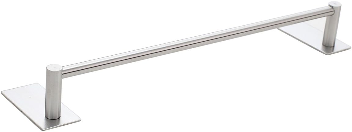 Taozun Towel Bar Self Adhesive 27.55-Inch Bathroom Brushed SUS 304 Stainless Steel Bath Wall Shelf Rack Hanging Towel Stick On Sticky Hanger Contemporary Style: Home & Kitchen