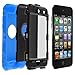 Deluxe Blue 3 part Hard Skin Case Cover compatible with Ipod Touch 4Th Gen