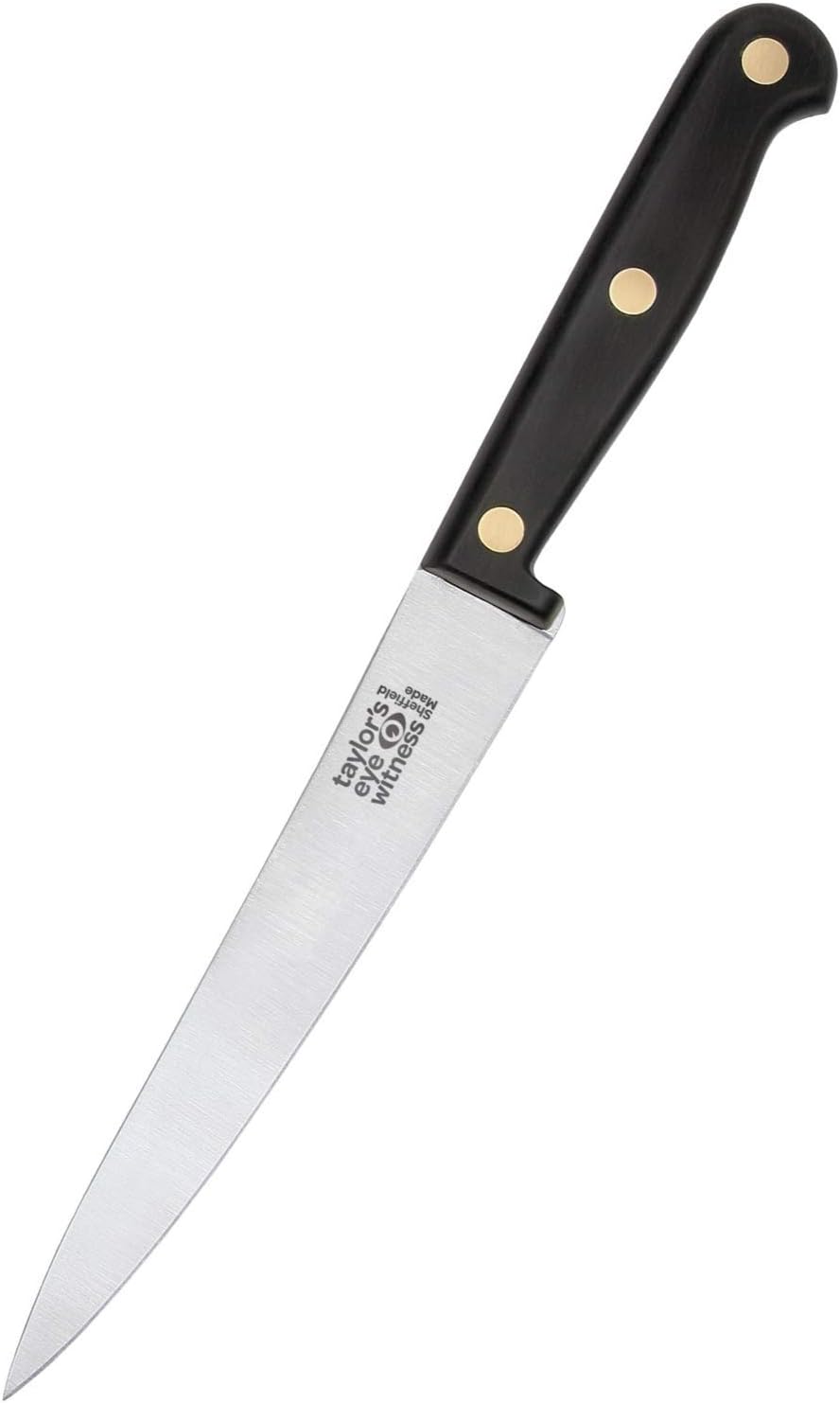 Taylors Eye Witness Made in England Heritage Range Fish Filleting Knife - 18cm, Silver, Filleting Knife (18cm/7''Blade)