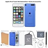 Apple iPod Touch 6th Generation and Accessories, 128GB - Blue
