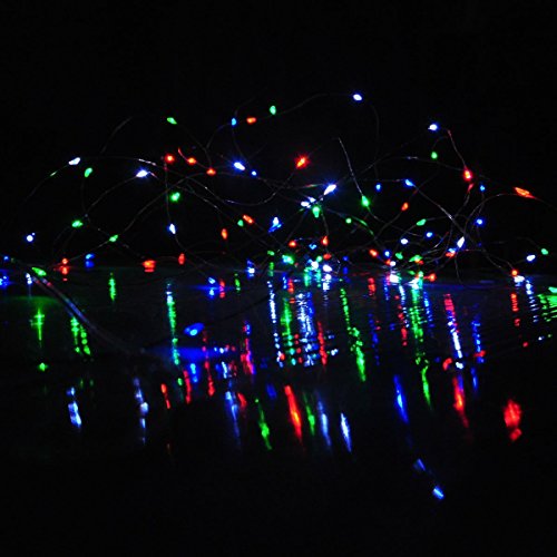 image for Generic 10 Meters 100 LEDs Battery LED Copper Wire String Lights Flexi