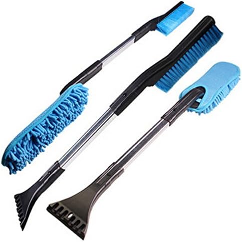 Easy Auto Defrost Snow Brush 3 in 1 Cars Window Cleaner Brush Handy Long Handle Car Wash Cleaning Tool Dust Car Emergency Kit