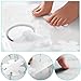30Pcs Bathtub Stickers Non-slip, Clear Flower Shape Antislip Tub Adhesive Appliques with Scraper, PEVA Kids Safty Decals for Bathroom, Kitchen, Stairs, Pool, Bedroom