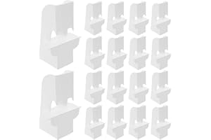 Homoyoyo 100Pcs White Cardboard Double Wing Easel Stands for Canvas Painting and Poster Display, 12Cm High