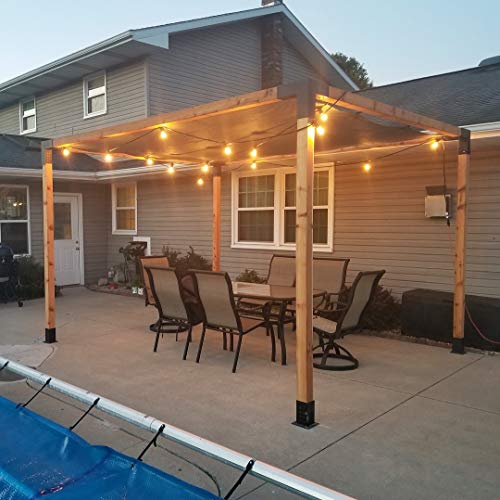 TOJA Grid Pergola Kit with Shade Sail (12 x 12) Pricepulse