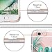 iPhone 6s Case, iPhone 6 Clear Case, MOSNOVO Good Vibes Only Tropica Leaves Quotes Clear Design Transparent Plastic Hard Back Case Cover with TPU Bumper for iPhone 6 6s (4.7 Inch)