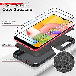 LeYi for Samsung A01 Case, A01 Phone Case with [2