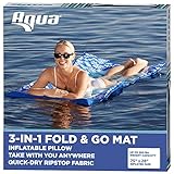 Aqua 3-in-1 Fold & Go Pool Float, Mat and Lounge