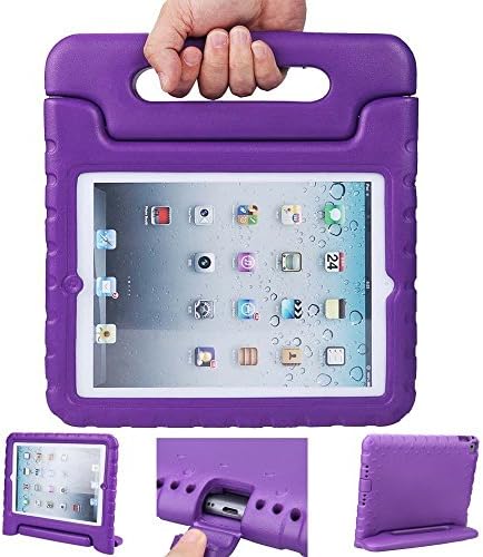 iPad Mini 4 Case, Anken iPad mini 4 Kids Case - [Drop Protection] Light Weight Shock Proof Convertible Handle Stand Kids Friendly for Apple iPad mini 4 Retina (Purple)