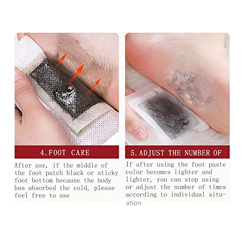 10Pcs/Box Ginger Extract Foot Pads Promote Blood Circulation Pain Relief Improve Sleep Bamboo Vinegar Foot Care Pads - Thumbnail 5