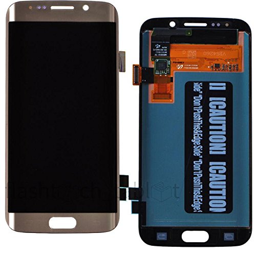 Replacement Samsung Galaxy S6 Edge LCD Display Screen Touch Digitizer with Set of Repair Tools by Mr Repair Parts G925S G925V G925i G925F (Gold)
