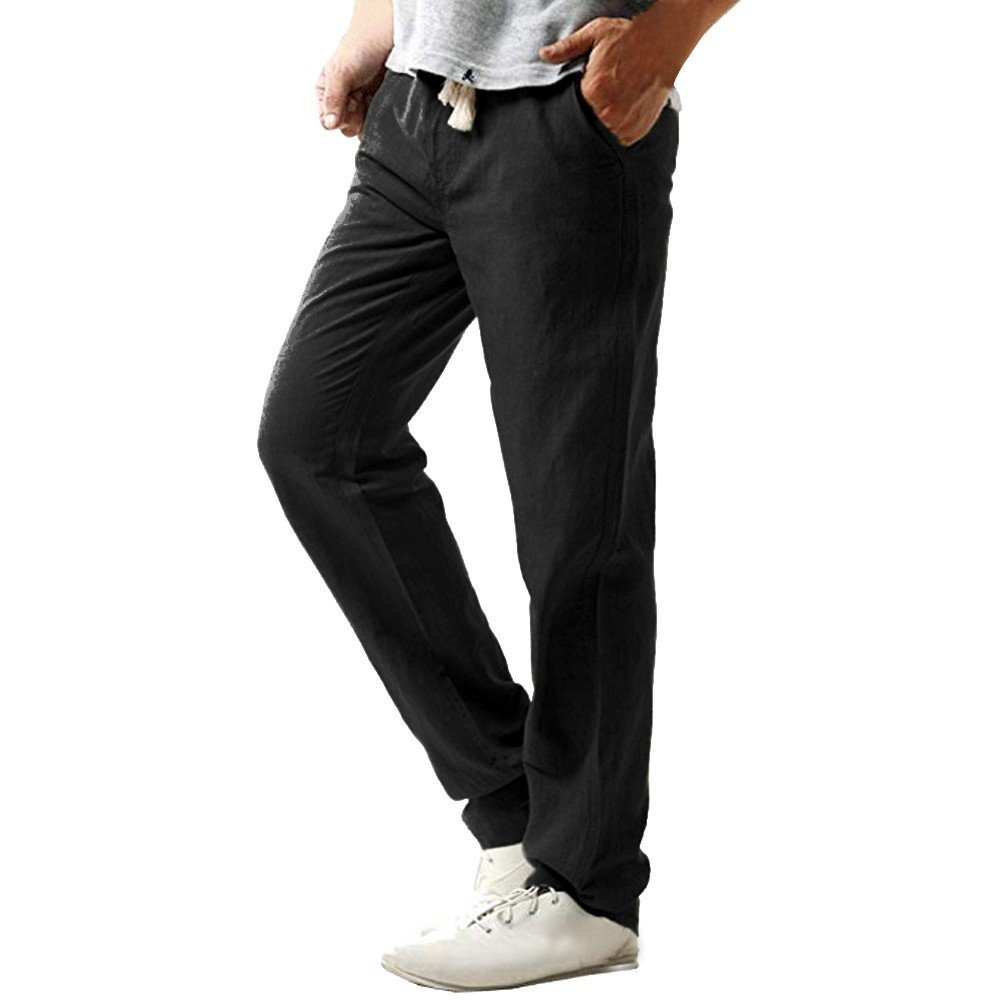  Iuhan Mens Pants Men Boys Casual Slim